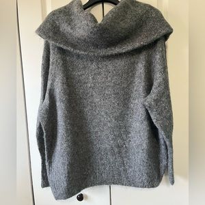 Dark gray off the shoulder sweater